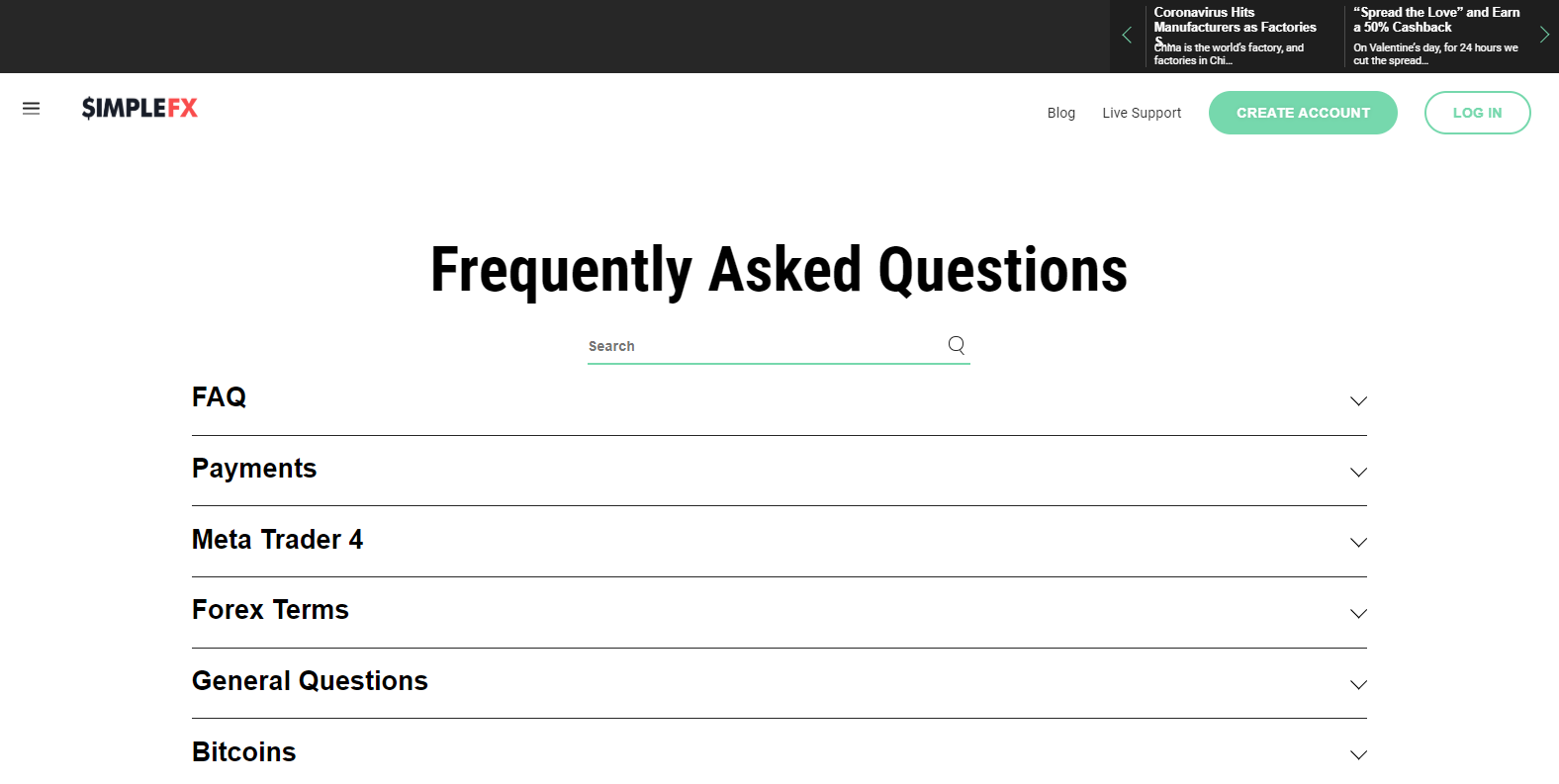 Customer support at SimpleFX Customer support at SimpleFX